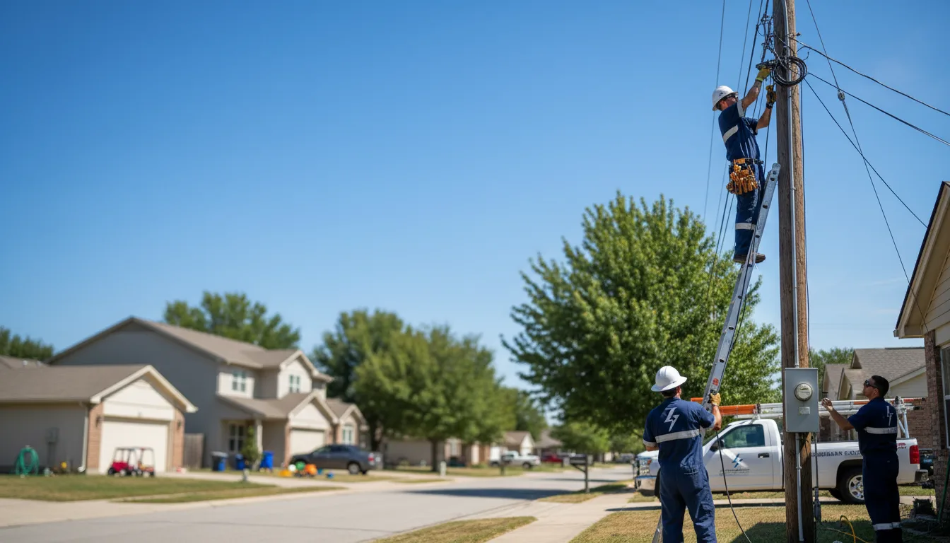 Residential electrician providing installation services in Cockeysville, MD